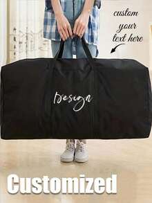 定制旅行行李袋、防潮储物袋、棉被衣物储物袋、超大储物袋、大容量可折叠储物袋、耐用行李袋，配有双拉链和加固手柄，坚固的超大储物袋，适合搬家、旅行和宿舍，适合户外女性男性旅行度假