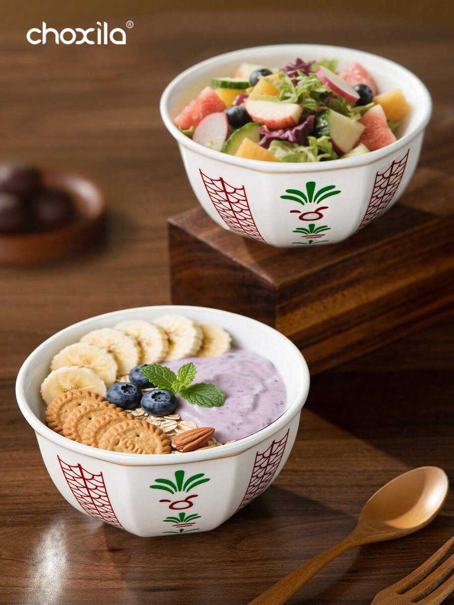 choxila 1个中东风格甜点碗/杯，郁金香或椰子树图案，可用作茶几上的零食和水果托盘，高品质托盘，适合家庭聚会、下午茶、卧室、客厅和酒店使用。 - 甜點碗 - 查看 1