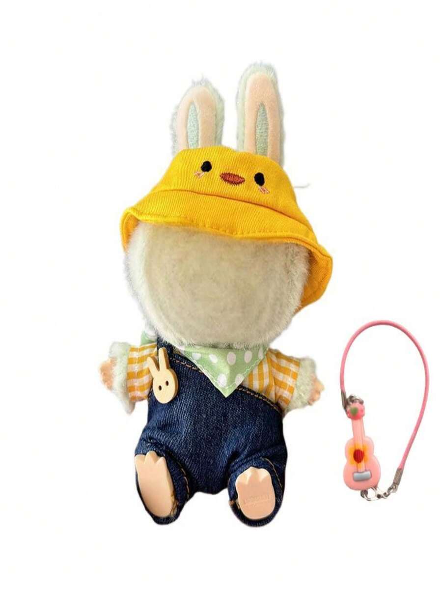 1 طقم ملابس + 1 إكسسوار صغير، لدمية بلوش مقاس 15/17 سم، إكسسوار دمية حقيبة ظهر سلسلة مفاتيح قابلة للتغيير، بدون دمية