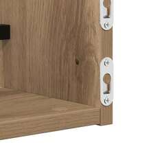 vidaXL Wandregale 2 Stk. Artisan Eiche 80x16x14 cm Holzwerkstoff - Braun - Übersicht 7