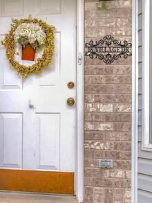 Personalized Metal Name Sign - Monogrammed Family Surname Plaque - Decorative Metal Art For Housewarming, Wedding Gift - Outdoor Metal Wall Art - Artisan Crafted, Elegant Design