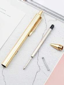 Customized Text/Logo Retractable Pen With Glitter Metallic Finish, Customized Logo Metal Advertising Ballpoint Pen, Creative Glitter Metallic Advertising Gift Ballpoint Pen, Back To School Gift, Gift For Teachers And Friends,Office Decor - 14.3*1cm - View 7