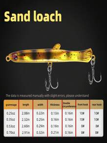 TACKLEPIONEER 1件装软饵 | 逼真泥鳅拟饵 - 适用于鲈鱼、鲶鱼、鳟鱼垂钓，栩栩如生的饵料 | 钓鱼配件 | 钓鱼工具、饵料、拟饵。