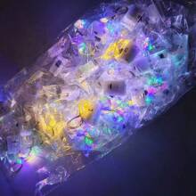 1/5 pezzi Luci a fata a LED, batteria a bottone (batterie incluse), luci a filo di rame in piccola scatola bianca, luci a filo di rame, lampade, luci LED, luce notturna, illuminazione, luce per libri, luci LED per camera, illuminazione decorativa per feste, camera da letto, giardino, feste, matrimoni, decorazione per stanza, decorazione per matrimoni, decorazione natalizia, luci da favola, alberi da giardino, Natale, decorazione per feste di matrimonio a filo di rame, decorazione di Ognissanti, decorazione natalizia