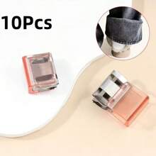 2/4/5/6/10/12/20/30/50个装隐形裤腿缩短夹，防止裤子拖地，无需缝纫的隐藏式腿部闭合装置，防止裤脚拖地