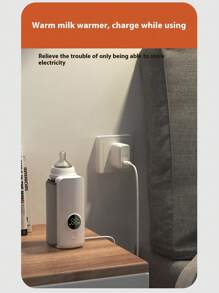 Wireless Heated Milk Bottle Warmer, Portable USB Constant Temperature Milk Warmer For Night Feeding, Suitable For Car Charging