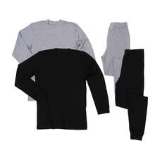 BELIME | Set de Pijama Básico de 4 Piezas para Hombre, Manga Larga, Cuello Redondo, Colores Variados | Tela Ligera con Elasticidad | Ideal para Primavera, Verano, Otoño e Invierno | Estilo Cómodo y Casual con Cárdigan en Cuello, Puños y Tobillos | Tejido Transpirable y Suave de Algodón y Poliéster | Ajuste Regular con Estilo Ajustado| Sin Bolsillos, Sin Forro, No Transparente | Lavar a Mano o en Lavadora con Agua Tibia, No Usar Cloro, Secado al Aire | Perfecto para Dormir, Estar en Casa o Relajarse en Familia | Pijama Largo con Corte Natural en la Cintura, Manga Normal, Diseño Clásico y Atemporal | Material de Alta Calidad: Cardigan, Psiphon | Ropa de Dormir Versátil y Cómoda, Ideal para el Descanso Diario y el Estilo de Vida Moderno