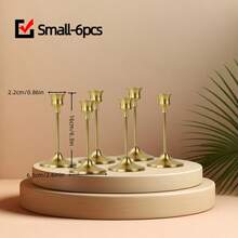 30pcs/Set Bronze Metal Candle Holders, Suitable For Wedding, Party, Valentine's Day, Home Decor, Graduation Ceremony Atmosphere Decoration - Bronze - View 15