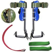 2 Gears Adjustable Safety Tree Climbing Spike Set Survival Hunting Climbing Tool - Black - View 10