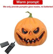 áscara de calabaza de miedo para Halloween,áscara de disfraz de cosplay,áscara de cabeza de calabaza de látex para - A - Ver 3