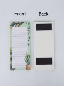 60张/包磁性便签本，大号购物清单、待办事项清单、提醒便签 - 强磁性背衬，水果图案，磁性撕取便签，小笔记本，每日计划本，签到便签，提醒清单，任务清单 - 彩色 - 查看 24