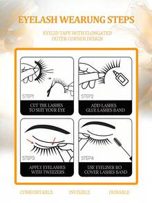 10 Pairs Of Naturally Curled Russian False Eyelashes - Plentiful And Fluffy False Eyelashes, Soft And Lifelike Mink-Curled False Eyelashes