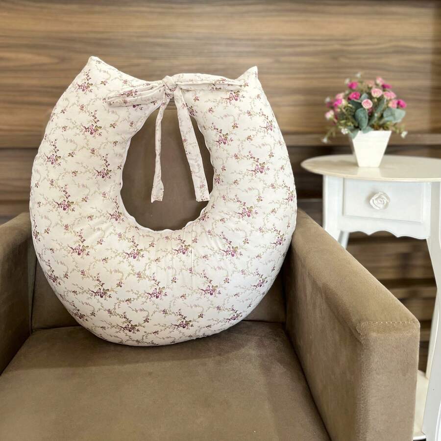 Laura Baby Baby Pillows - Floral Rust - View 1