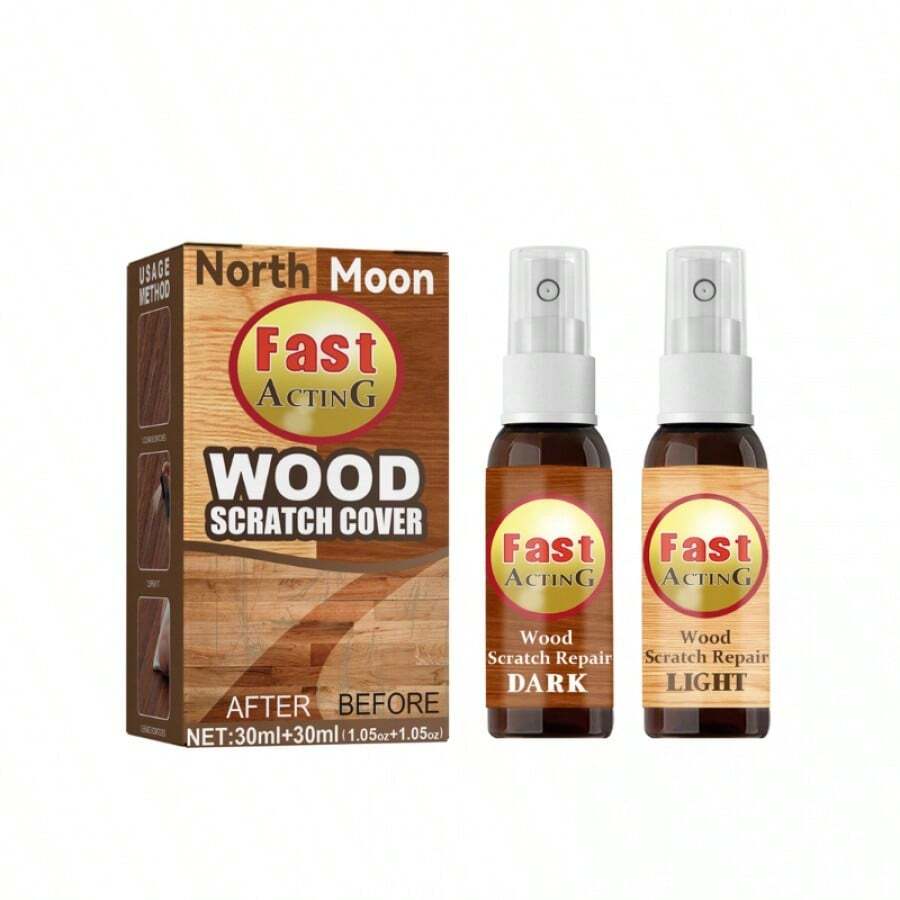 Spray reparador de suelos de madera para el hogar - Marrón Chocolate - Ver 1