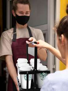 A Portable Collapsible Beer Carrier That Holds 6 Bottles,Convenient For Carrying Drinks When Going Out, Bottom Reinforcement Has Stability And Is Not Worried About Spillage Or Leakage,Suitable For Coffee, Milk, And Tea Storage, Perfect For Everyday Use And Parties Picnic, Camping, A Must-Have For Beer Festivals.Very Suitable For Coffee, Milk Tea, Beer Enthusiasts, Suitable For Company Dinners, School, And Work, Halloween And Christmas Party Supplies