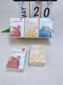 9pcs/Pack Colorful Cat Print Natural Woodpulp Handkerchief Tissues, Suitable For Daily Life Cleaning,Kitchen,Bathroom,Home,Household Supplies