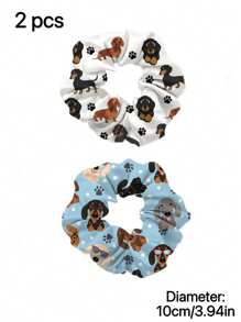 2pcs Fashionable And Cute Blue + White Dachshund Style Hair Tie Hair Scrunchies, High Elastic Hair Tie Hair Scrunchies, Hair Tie Jewelry Hair Tie Hair Tie Markless Hair Care Hair Tie Hair Accessories, Hair Accessories, Women's Clothing Accessories Blue Hair Accessories, Hair Ties, Scrunchy Hair Ties, Sport, Home Beauty Women Accessory Gifts