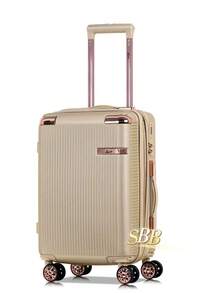 High Quality Carry-On Suitcase, 4 Double Wheels, 360 Degree Rotation, 9kg - Gold - View 1