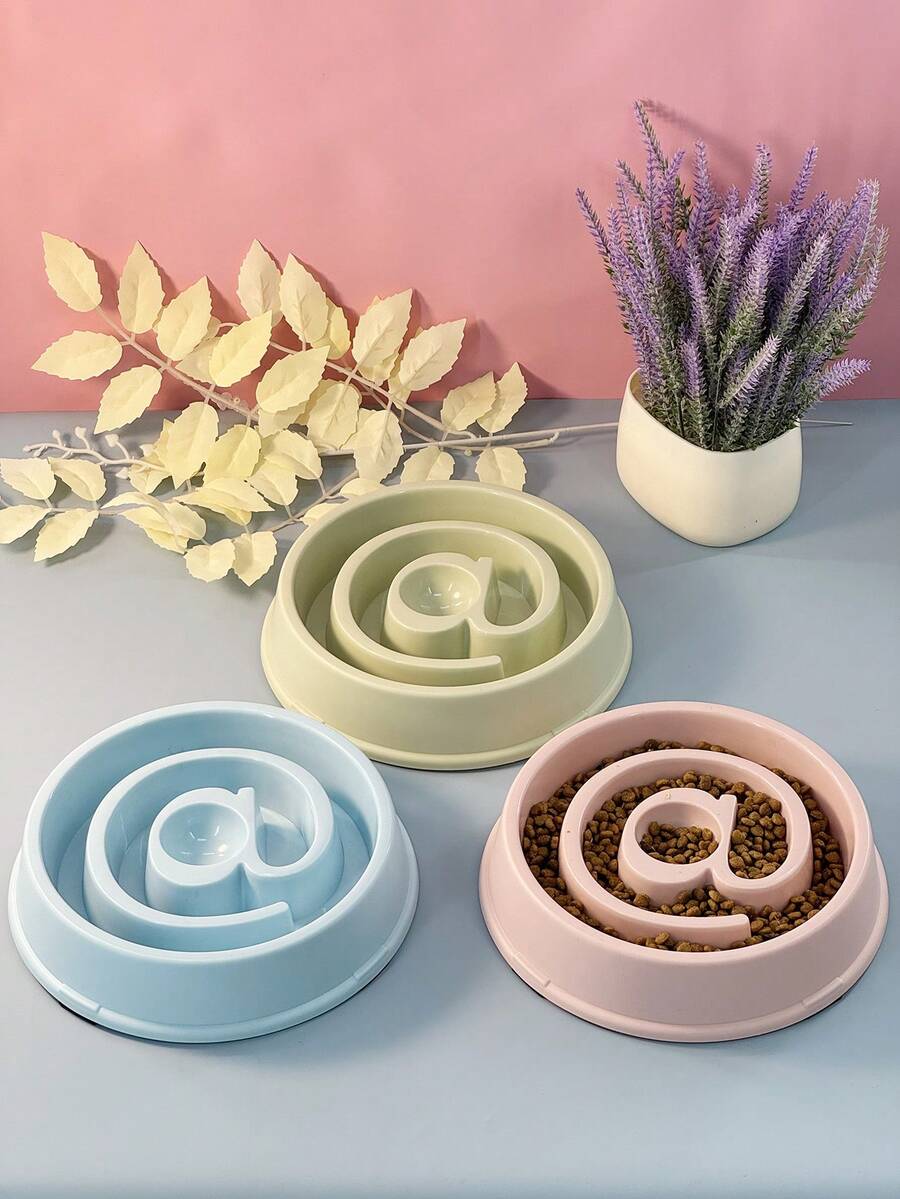 Süßigkeiten-Farbe @ geformte Langsam-Fressnapf, Anti-Verschlingen Hund Katze Langsam-Fress-Napf