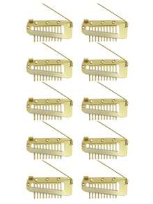 Practical Wig Hair Clips & Pins - Stainless Steel Elastic Brooch Hair Claws Invisible Seamless Hairpins, Hair Piece, Hair Accessories, Head Accessories, Hair Accessories For Women, Hair Extension - Multicolor - View 8