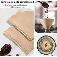 Pour Over Coffee Maker 17oz Pour Over Coffee Dripper Ceramic Retain Heat With 50PCS Paper Coffee Filter For Father's Day Christmas Reusable Drip Coffee Maker For Cafe Restaurant Home Camping - MatteBlack - View 6