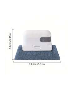 1pc Gray Window Gap Cleaning Brush, For Window Gap, Track, Corner And Bar Cleaning - Grey - View 2