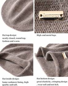 Women Beanie Hat - Coffee - View 9