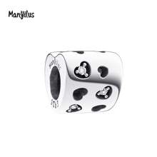 Manyilus Manyilus 1 Stück Sterling Silber Anhänger Perle Clip, Stern Mond funkelnde Diamanten Herz Charm Serie. Geeignet für Armbänder, Halsketten und Armreifen, es ist ein ausgezeichnetes Schmuckgeschenk für Freunde, Familie und Damen - ideal als Geburtstagsgeschenk, Muttertagsgeschenk und Freundschaftstagsgeschenk.