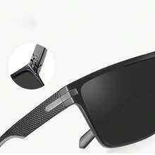 1pc Men's Fashion New Large Frame Fashion Glasses - Black Frame Gray Film - View 5