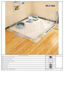 Easy Install Indoor Cat Fence, Home Use Rabbit Fence, Dog Cage, Cat Game Fence, Cat Gate, Cat Cage - Multicolor - View 15