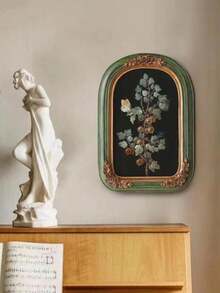 1pc Vintage European Style Resin Carved Decorative Photo Frame, Classical Retro Home Decor Gift, Birthday/Graduation Present - Multicolor - View 8