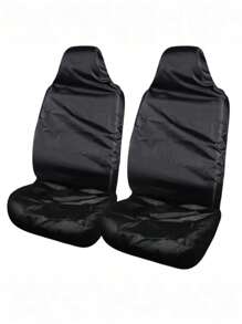 Universal Car Black Seat Covers, Waterproof Car Seat Front And Back Covers, Suitable For All Types Of Car Seats, Protect Your Seats From Dust, Pet Hair, Dirty Liquids, Etc., Keeping Your Seats Brand New