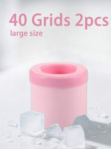 3/2/1 件装便携式冰格，60/40/30 孔圆柱形 3D 制冰器，易脱模硅胶冰格，挤压杯制冰器，带盖硅胶冰桶，易脱模圆柱形冰格 - 彩色 - 查看 21