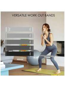 Set de 5 bandas de resistencia para entrenamiento de recuperación, moldeado y acondicionamiento físico, accesorios de gimnasio