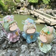 [Strój + nakrycie głowy + naszyjnik] 17 cm lalka LABUBU tradycyjny chiński strój Hanfu, autentyczna wersja 1/2/3, odpowiednia na wiosnę/jesień, zawiera zestaw kostiumów Hanfu dla LABUBU