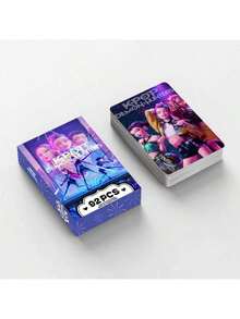 مجموعة ملصقات بطاقات كرتونية ل- KPOP D/Emon Hunters&H-UNTR/X * SajaBoys | بطراز الغرافيتي | مناسبة لأكواب المياه والكمبيوتر والحقائب والديكورات وغيرها | مجموعة بطاقات عالية الجودة | تتضمن شخصيات رومي وميرا وزوي وجينو | مزودة بممثلي الأصوات | هدية مثالية للمعجبين والمجموعين