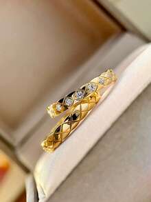 Stylever 1 Chiếc nhẫn bạc Sterling 925 hình thoi tối giản, thời trang và tinh tế dành cho nữ, đa năng cho thời trang hàng ngày, một món quà thanh lịch cho bạn bè, thích hợp để trang trí tiệc khiêu vũ - Nhiều màu - Xem 8