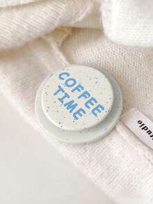 1pc INS Style Splatter Paint English Magsafe Magnetic Air Cushion Phone Holder, Cute Magnetic Phone Stand, Matte Magnetic Holder