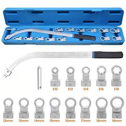 15Tlg Set Spannrollen Keilriemen Schlüssel Set Zahnriemen Keilrippenriemen Spann Werkzeug