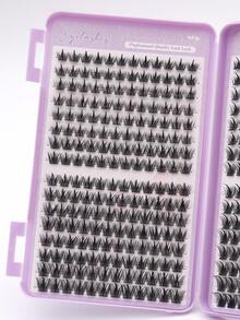 384pcs Eye Lash Clusters, D Curl, W Shape False Eyelashes, DIY Fluffy Natural Lengthening Lashes, 0.07mm Ultra-Fine D Curl Curly, Single Strand Eyelash Extension (11-15mm Mixed Length), Soft Mink-Like Lashes For Makeup, Versatile For All Makeup Styles Lash Clusters,Eye Lash Clusters,Individual Eyelashes,Lashes,Fake Lashes - D - View 6