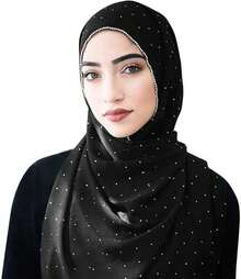 Hijab Scarf Women Soft Chiffon Long Scarf Shawl Fashion Hijab Wrap Scarves - 白色 - 查看 9