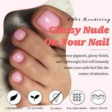 100pc Press On Toenails Women Fake Toe Nails With Glue Adhesive Tabs, Pink Fake Toenails Press On Nails Toe Acrylic Nail Tips Short Square False Toenails Artificial Toe Nails Press Ons - Màu tím hoa cà - Xem 3