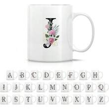 Alphabet Letter J Initial - White
