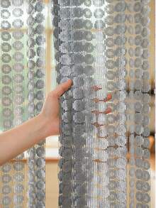 1 件铜币花隔断帘，客厅、入口悬挂式窗帘 - 彩色 - 查看 14