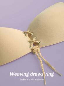 2 Pairs Of Adhesive Bras With Drawstring And Chest Patches For Lifting The Chest. Top Up Bra Accessories, Suitable For Backless Clothing And Various Occasions, Bra Push Up, Bra Invisible