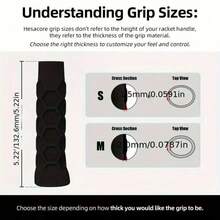 Silicone Grip Sleeve For Pickleball Racket Tennis Racket Handle, Non-Slip Reusable Silicone Sleeve, Available In Multiple Colors, Interesting Design, Comfortable Grip - Multicolor - View 5