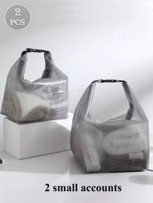 Große wasserdichte Aufbewahrungstasche, Reise Make-up Organizer Handtasche, Kordelzugbeutel für Männer & Frauen, Outdoor Schwimmen Fitness Kulturtasche mit Trocken- und Nassfach