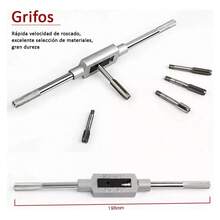 Juego De Pulgada Acero Machuelos Y Terrajas, 40 Pcs - Verde - Ver 4