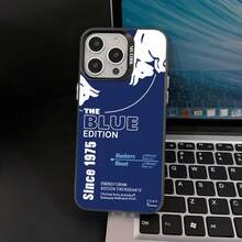 Funda de Teléfono Fashion Red ins B-Bulles Blue Since 1975 Adecuada para iPhone 16 15 14 13 12 11 Pro Max X XR XSMAX 8 7 Plus Cubierta Trasera Mate Antigolpes - Negro - Ver 6