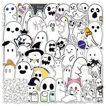 50pcs Cute Ghost Creative Graffiti Stickers For Luggage, Skateboard, Tablet, Cartoon Decals - Multicolor - View 4